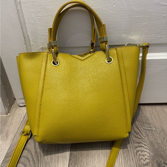 Steve Madden Mustard Tote with Floral Accent - Picture 9 of 9